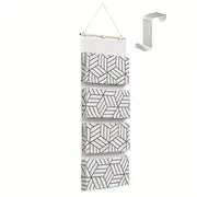 Over Door Hanging Organizer with 4 Pockets