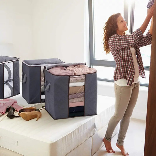 3pcs Quilt Dust Storage Bags for Home Organization