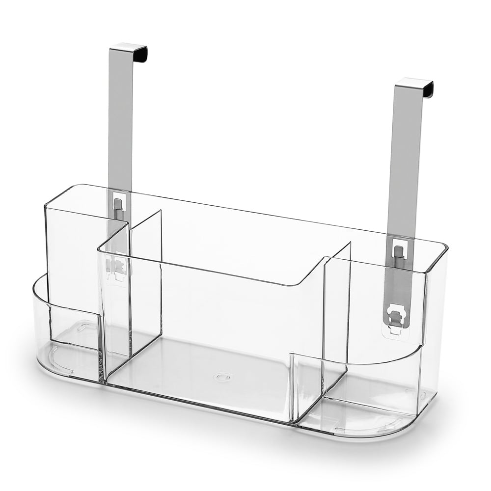 Cabinet Door Organizer Rack for Kitchen  — Over Cabinet Door Spice Rack Storage —  Pantry Door Organizer No Installation  Required