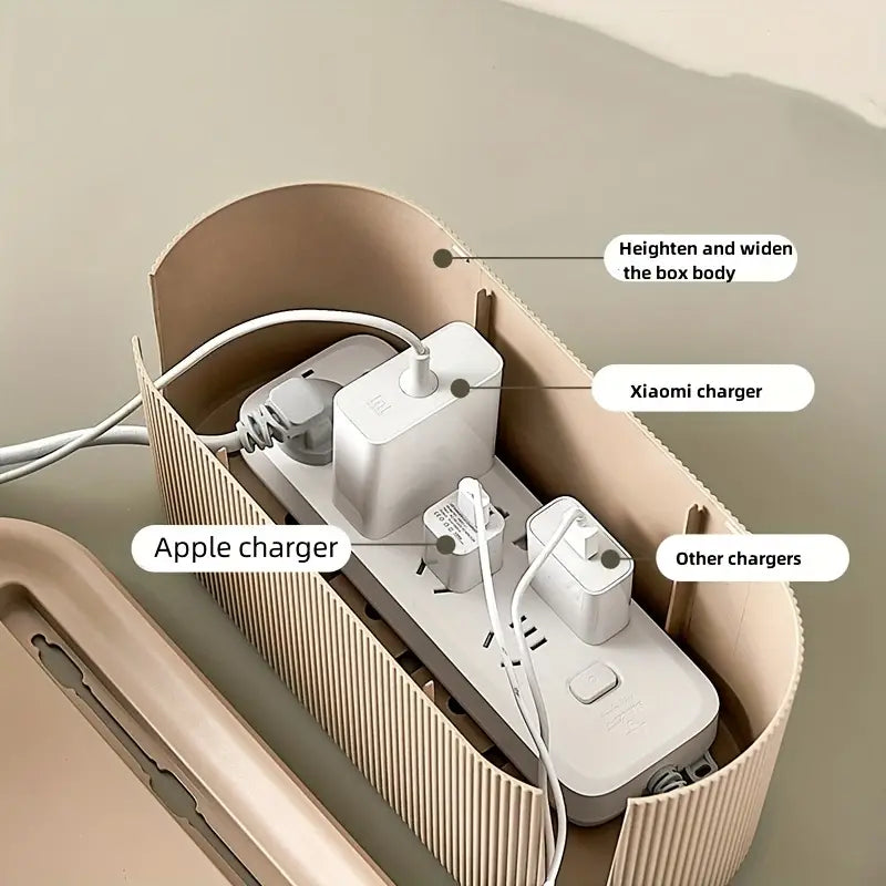 Cable Management Box Organizer for Desk and TV